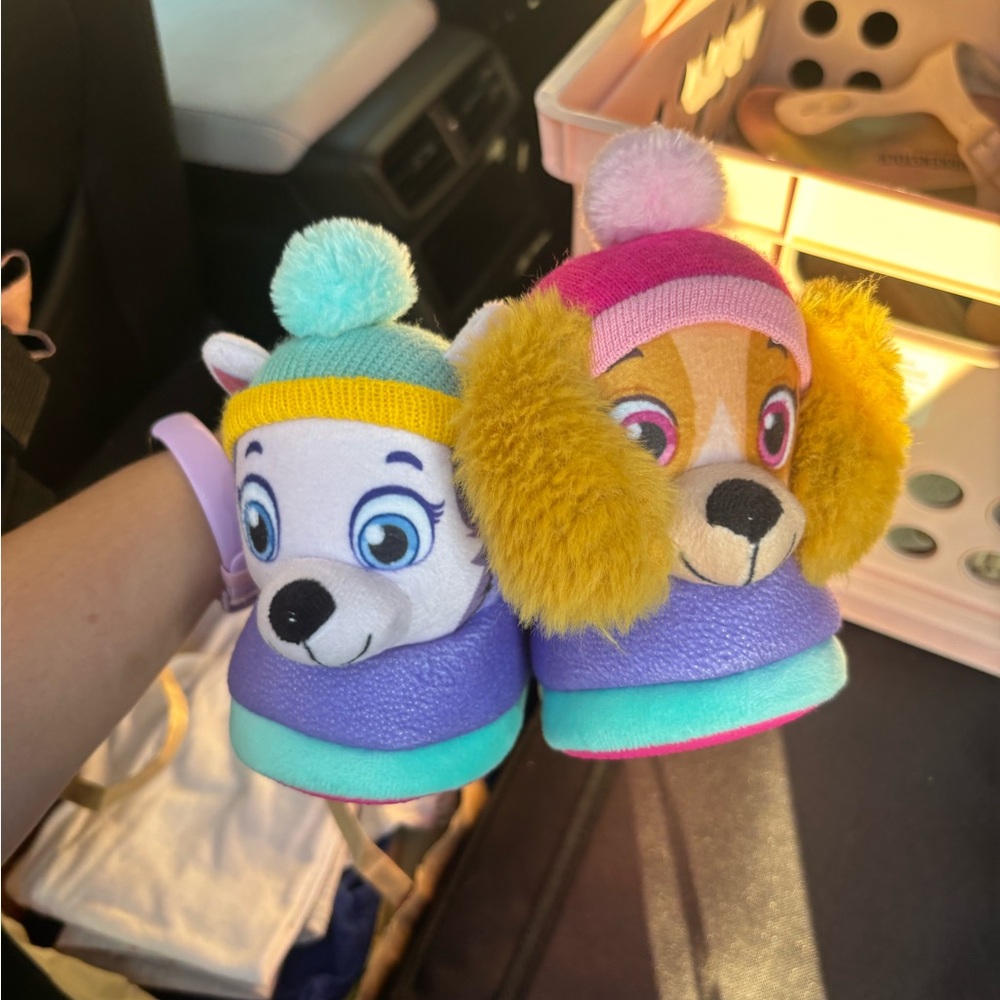 Colorful Cartoon Dog Slippers